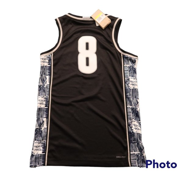 NEW Air Jordan Elite Retro Georgetown Hoyas Blue Basketball Jersey Mens S - Picture 2 of 9